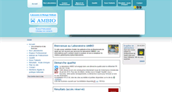 Desktop Screenshot of laboratoire-ambio.fr