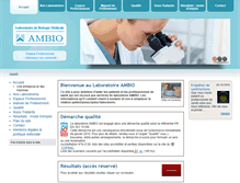 Tablet Screenshot of laboratoire-ambio.fr